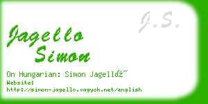 jagello simon business card